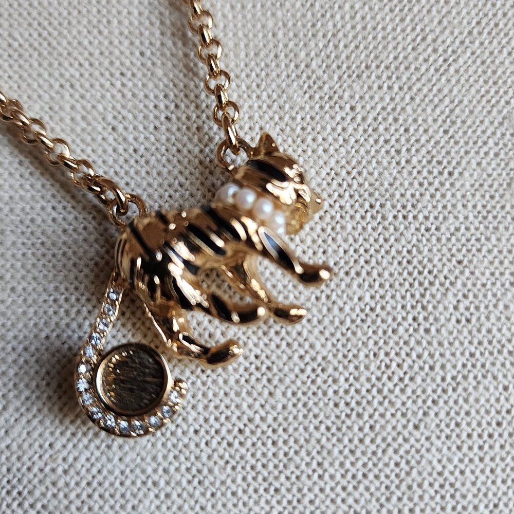 Kate Spade Tiger Spirit Zodiac Animal Pendant Necklace